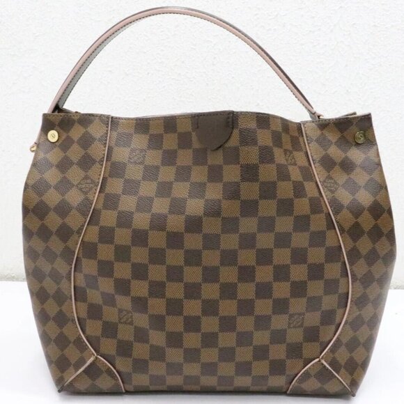 Louis Vuitton Rose Caissa Hobo Damier Ebene Handbag - Picture 1 of 15